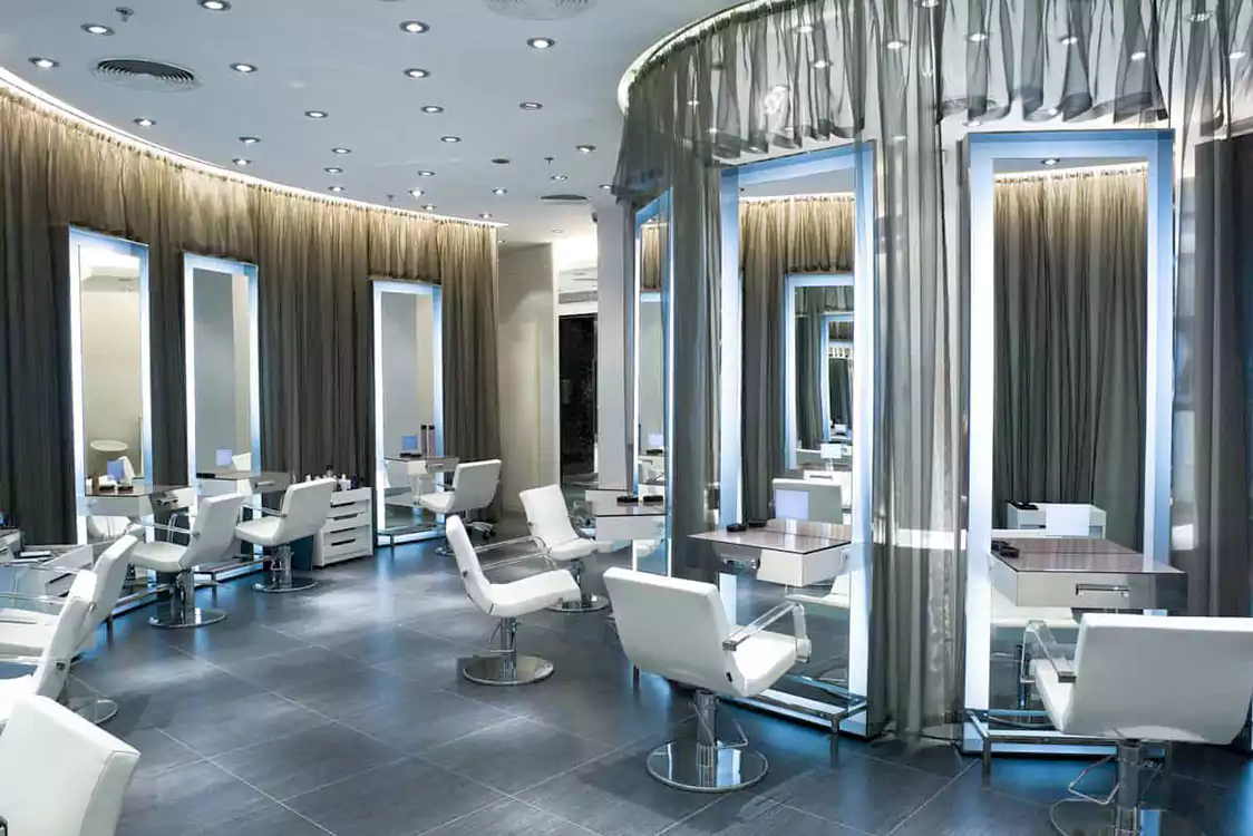 beauty salon interior design in Bathinda
