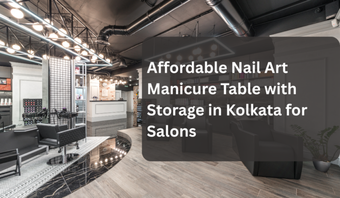 Nail art manicure table with storage in Kolkata